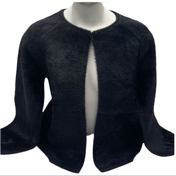 NWT MAX STUDIO Faux Fur Soft Open Cardigan SMALL - Picture 5 of 15